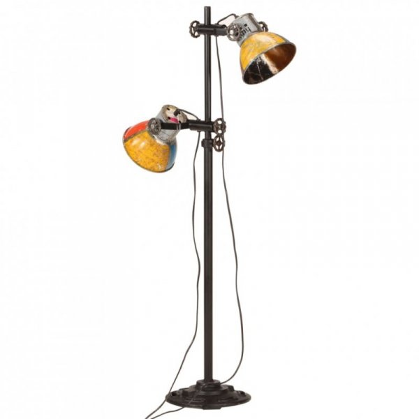 Lampa podłogowa z 2 kloszami, kolorowa, E27
