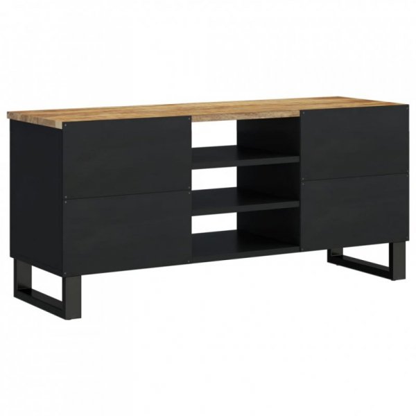 Szafka RTV, 100x33x46 cm, mango i materiał drewnopochodny