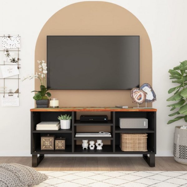 Szafka RTV, 100x33x46 cm, drewno i materiał drewnopochodny