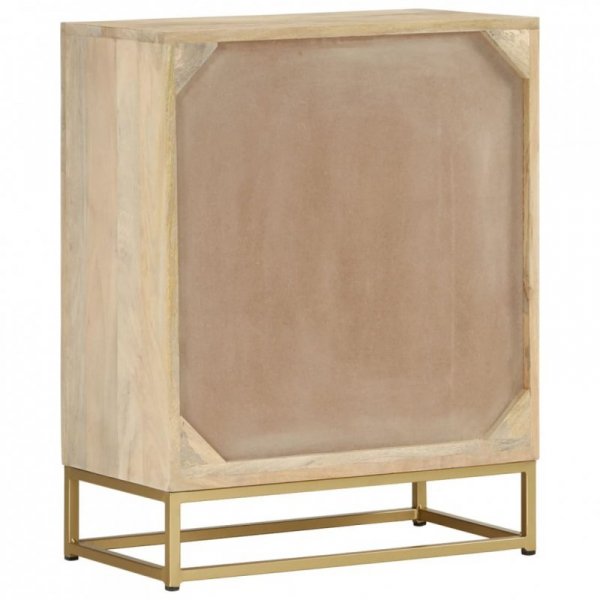 Szafka z 2 drzwiczek, 55x30x70 cm, lite drewno mango