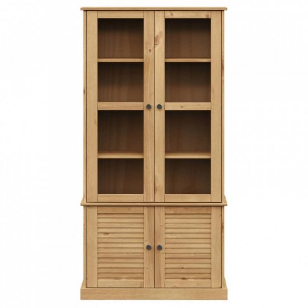 Witryna VIGO, 85x35x170 cm, lite drewno sosnowe