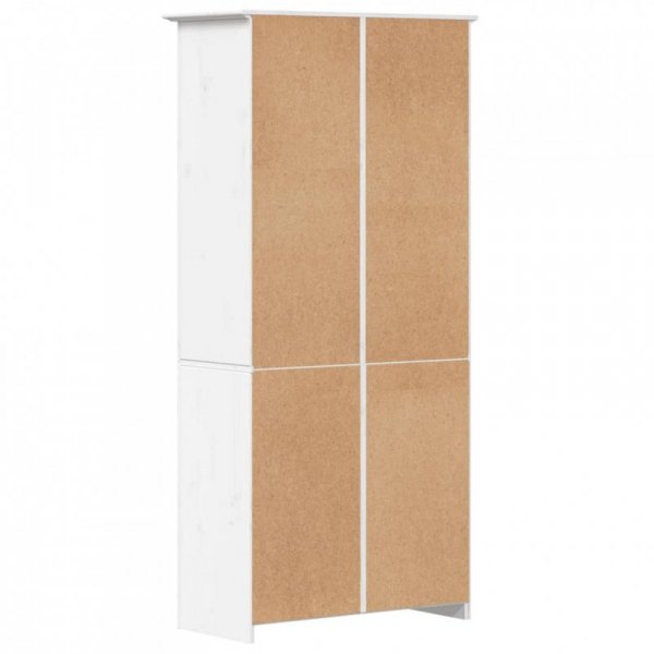 Biblioteczka BODO, biała, 82x40x173 cm, lite drewno sosnowe