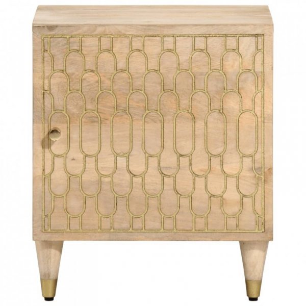 Szafka nocna, 40x33x46 cm, lite drewno mango