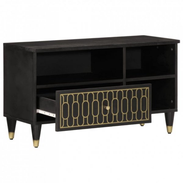 Szafka pod telewizor, 80x33x46 cm, lite drewno mango