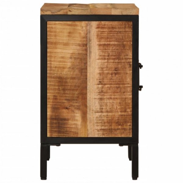 Szafka nocna, 40x30x52,5 cm, surowe drewno mango