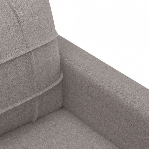Sofa 3-osobowa, kolor taupe, 180 cm, tapicerowana tkaniną