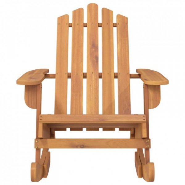 Fotel bujany Adirondack, lite drewno akacjowe