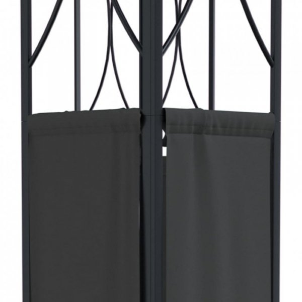 Altana z dachem, antracytowa, 300x300x270 cm, stal