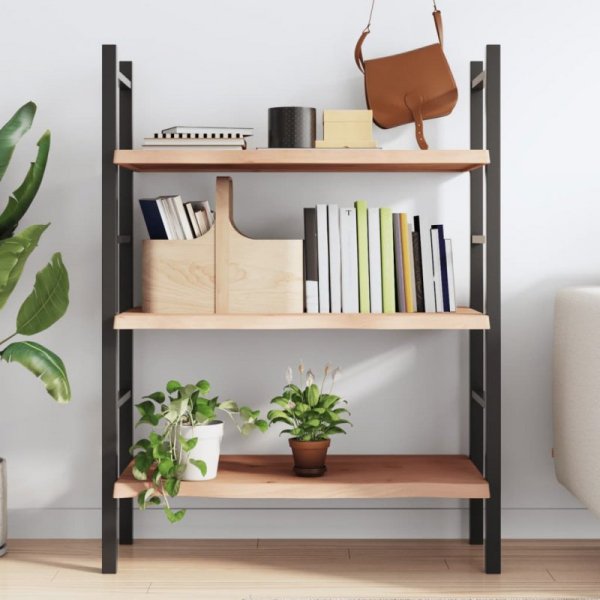 Półka, 100x40x(2-4) cm, surowe lite drewno dębowe