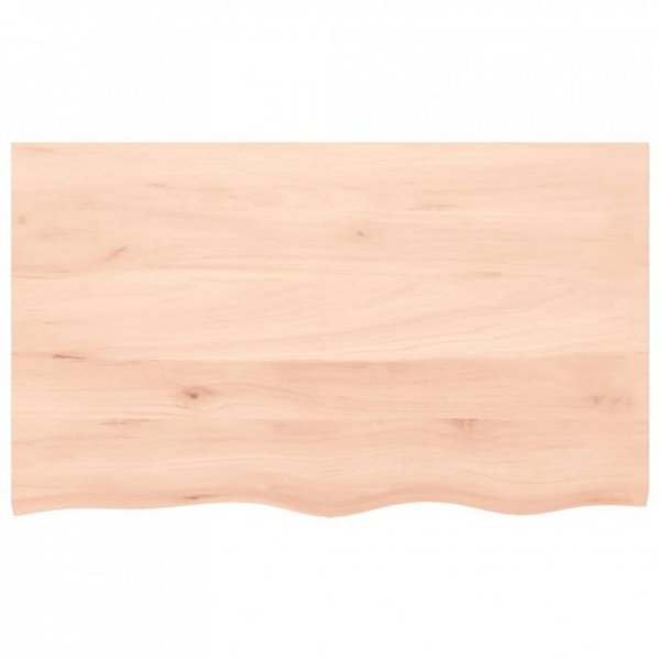 Półka, 100x60x(2-4) cm, surowe lite drewno dębowe