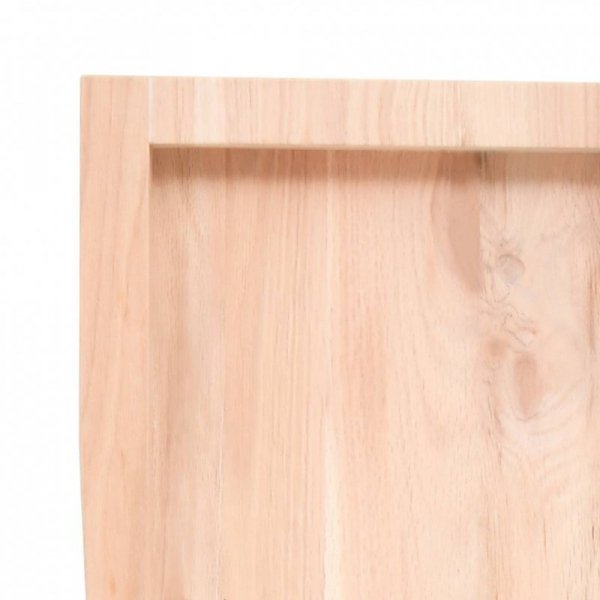 Półka, 200x60x(2-4) cm, surowe lite drewno dębowe