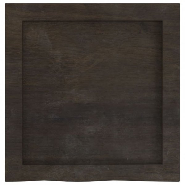 Półka, ciemnobrązowa, 40x40x(2-4) cm, wykończone drewno dębowe