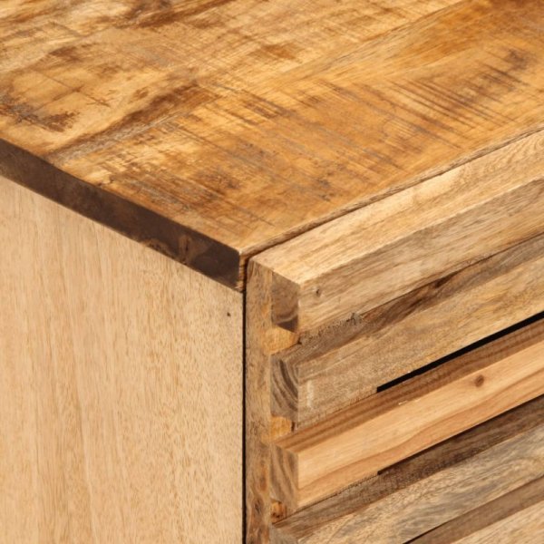 Szafki nocne, 2 szt., 40x34x46 cm, lite surowe drewno mango