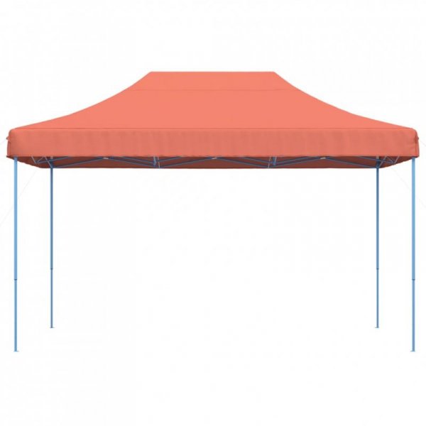 Składany namiot imprezowy typu pop-up, terakota, 440x292x315 cm