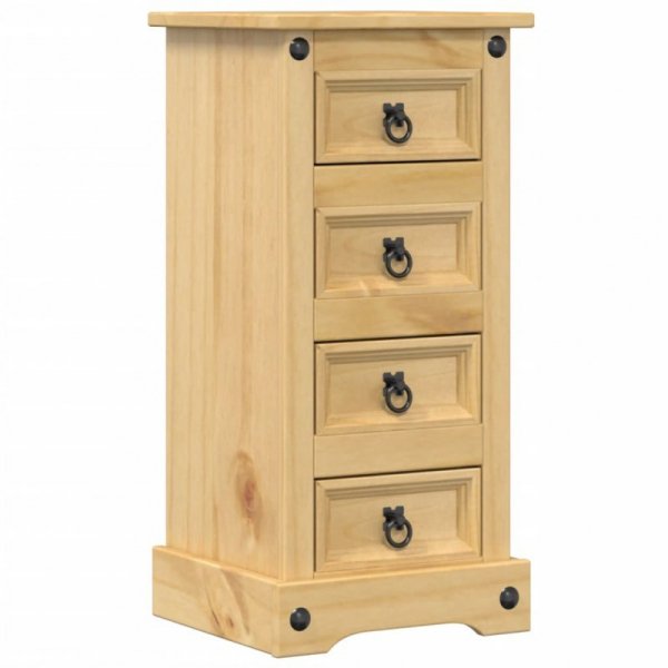 Szafka nocna Corona, 35x32,5x74 cm, lite drewno sosnowe