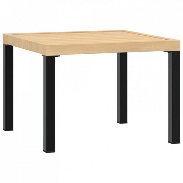 Stolik kawowy do ogrodu, czarny, 55x55x39,5 cm, malowana stal