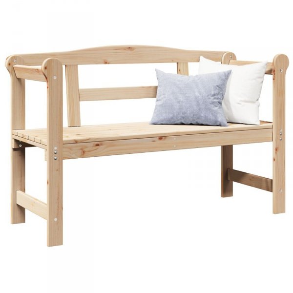 ławka ogrodowa  119x76x44 cm z litego drewna sosnowego