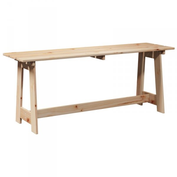 ławka ogrodowa  119x35x47 cm z litego drewna sosnowego