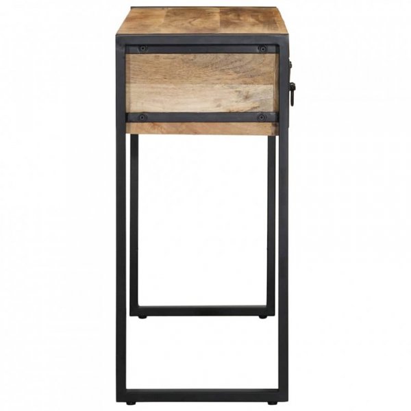 Konsola Stolik 100x35x75 cm lite drewno surowe mango
