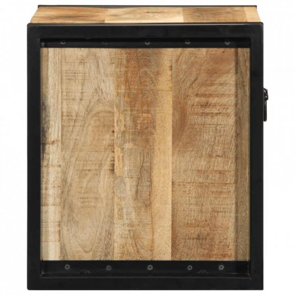 Szafka nocna 40x35x40 cm lite drewno surowe mango