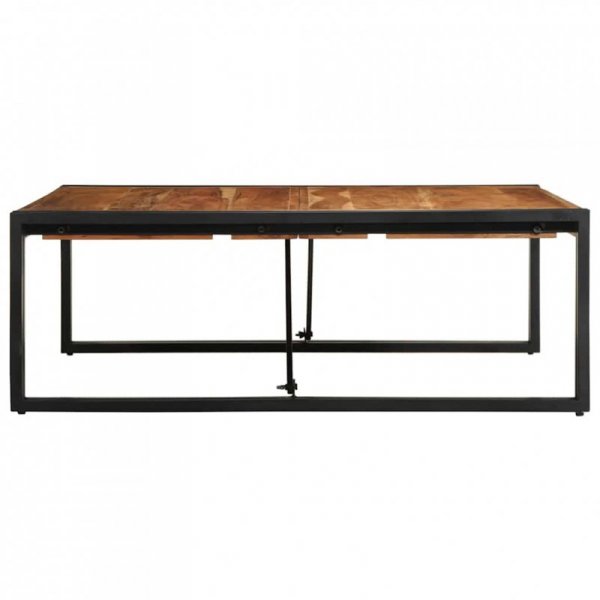 Stolik kawowy 100x100x35 cm lite drewno akacjowe