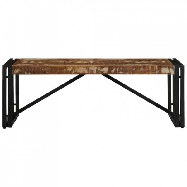 Stolik kawowy wielokolorowy 100x50x35 cm lite drewno odzyskane