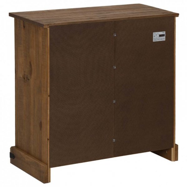 Komoda HALDEN z drzwiami przesuwnymi 80x40x80 cm Drewno lite