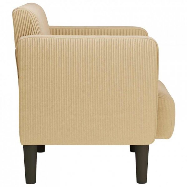 Sofa Fotel z Podłokietnikami Jasnozielony Szary 54 cm