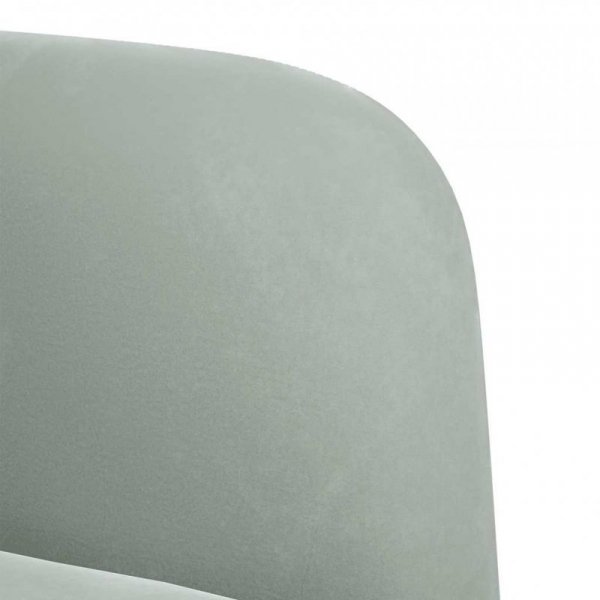 Sofa Fotel z Podłokietnikami Jasnoszary 54 cm Aksamit