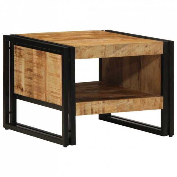 Stolik kawowy 50x50x38 cm lite drewno surowe mango