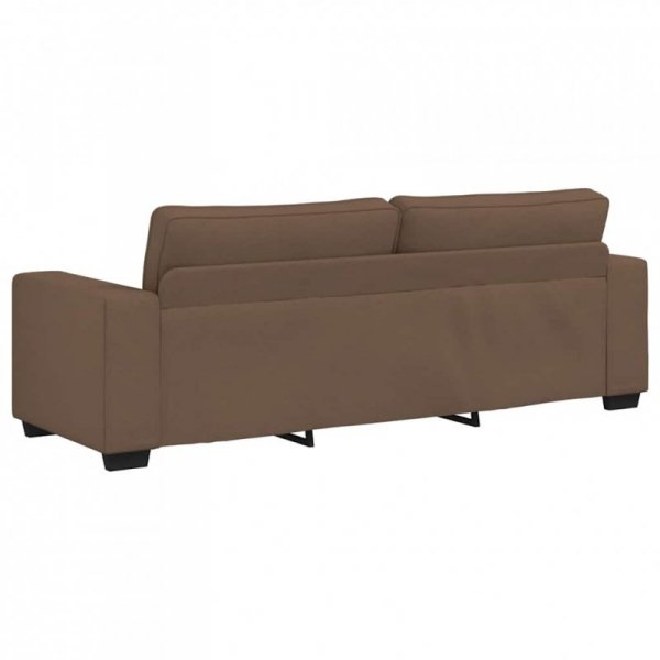 Sofa 3-osobowa, brązowa, 180 cm, tkaniną