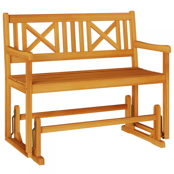 Ławka gilotynowa dla 2 osób  110x59x97 cm Lite drewno akacjowe