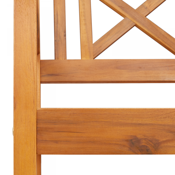 Ławka Ogrodowa 220x56x90 cm Solidne Drewno Akacjowe