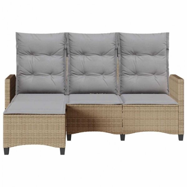 Rozkładana Sofa Ogrodowa z Poduszkami w Kształcie Litery L