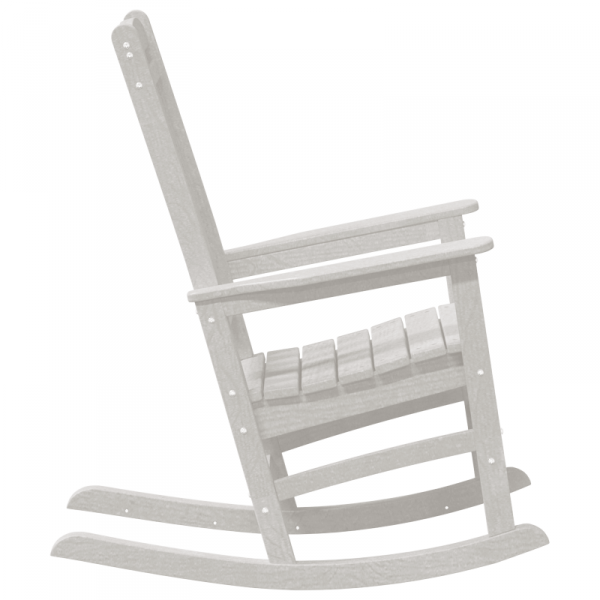 Krzesło bujane  Białe 70x92x108 cm HDPE