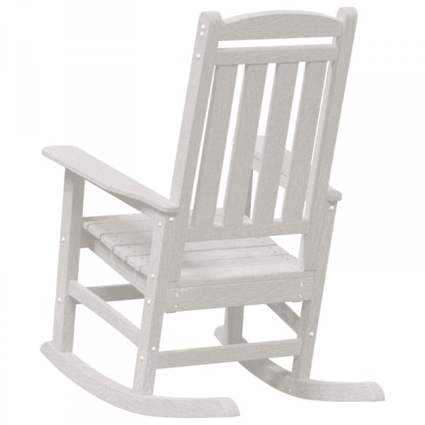 Krzesło bujane  Białe 70x92x108 cm HDPE