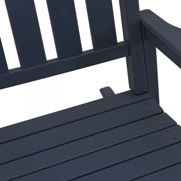 Krzesło bujane  Granatowe 70x92x107 cm HDPE