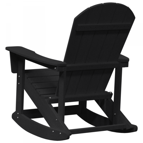 Fotel Bujany Adirondack Czarny 73.5x92x90 cm HDPE