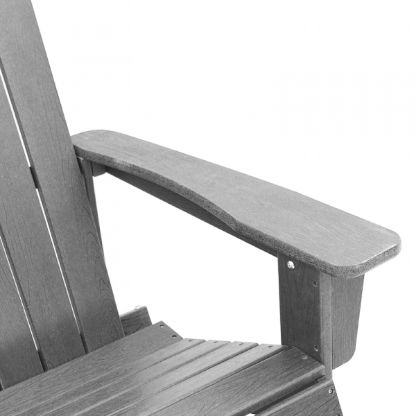 Fotel bujany Adirondack Jasnoszary 73.5x92x90 cm HDPE