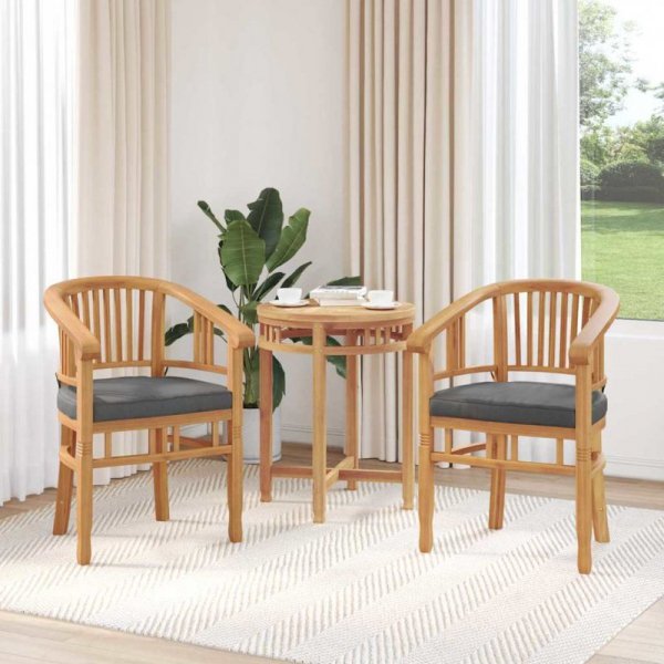 Krzesła ogrodowe 2 pcs Brązowy 63 x 58 x 89 cm