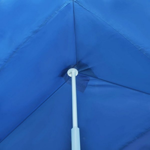Składany namiot z 8 ścianami bocznymi, 3 x 9 m, niebieski