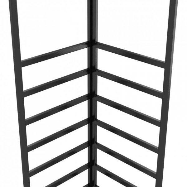 Altana ogrodowa z malowanej proszkowo stali, 4x3x2,7 m, biała