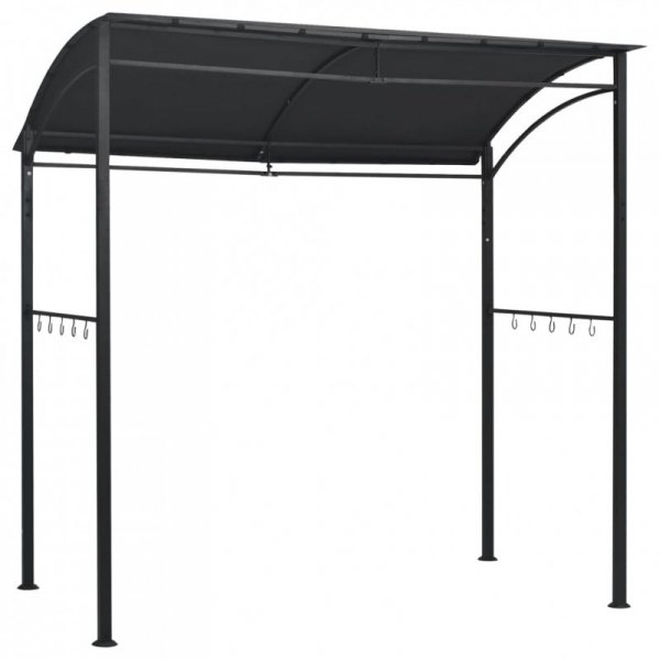 Altanka nad grill, 215x150x220 cm, antracytowa, stal
