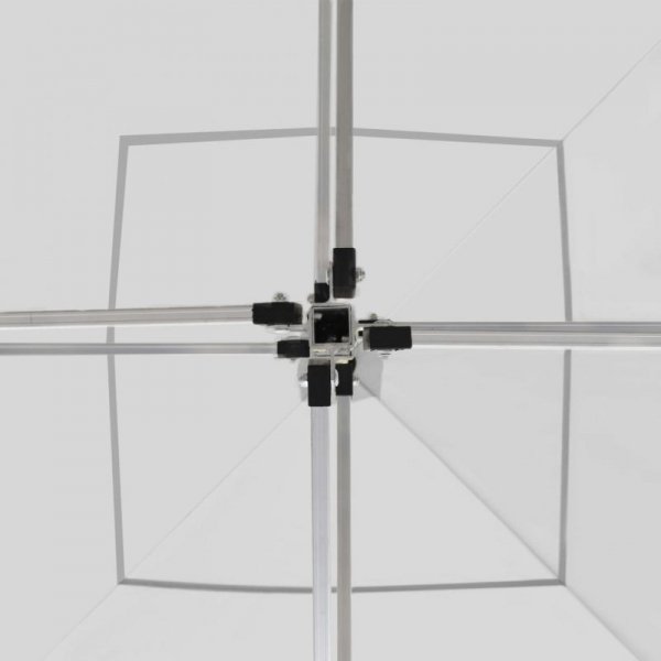 Namiot imprezowy ze ściankami, aluminium, 2x2 m, biały