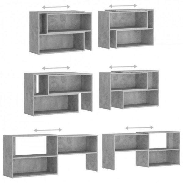 Szafka pod TV, szarość betonu, 149x30x52 cm