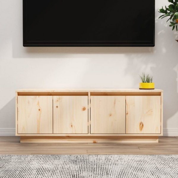 Szafka pod telewizor, 110x34x40 cm, lite drewno sosnowe