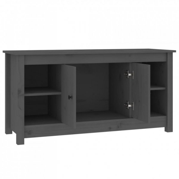 Szafka pod telewizor, szara, 103x36,5x52 cm, drewno sosnowe