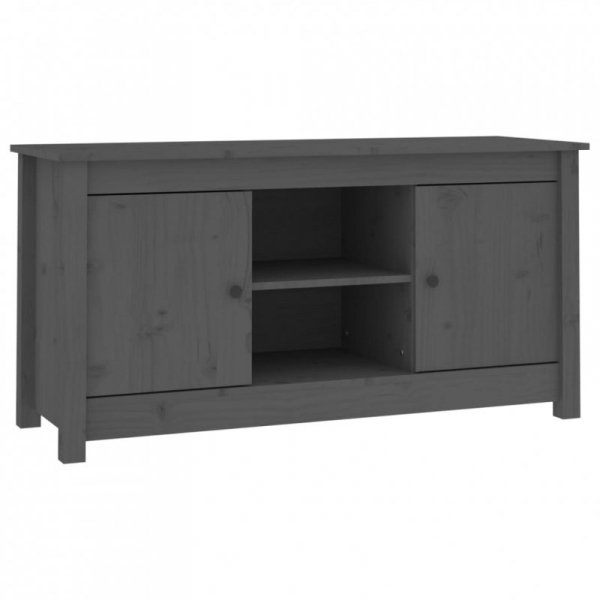 Szafka pod telewizor, szara, 103x36,5x52 cm, drewno sosnowe