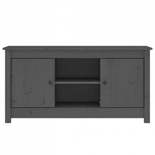 Szafka pod telewizor, szara, 103x36,5x52 cm, drewno sosnowe