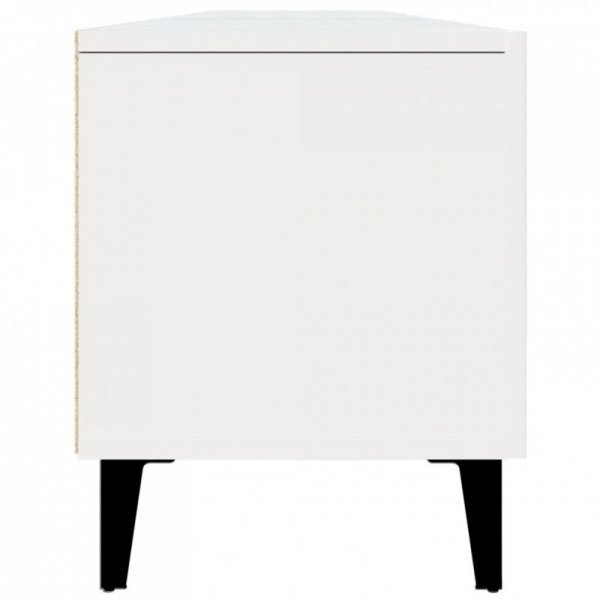 Szafka pod TV, biała, 180x31,5x40 cm, materiał drewnopochodny